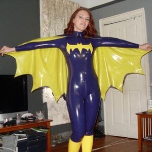 Latex Batgirl Costume, vengeance Designs